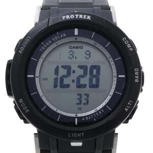 CASIO PRO TREK Climber Line PRG301JF Black Resin Dura-Soft Band Men's Digital...